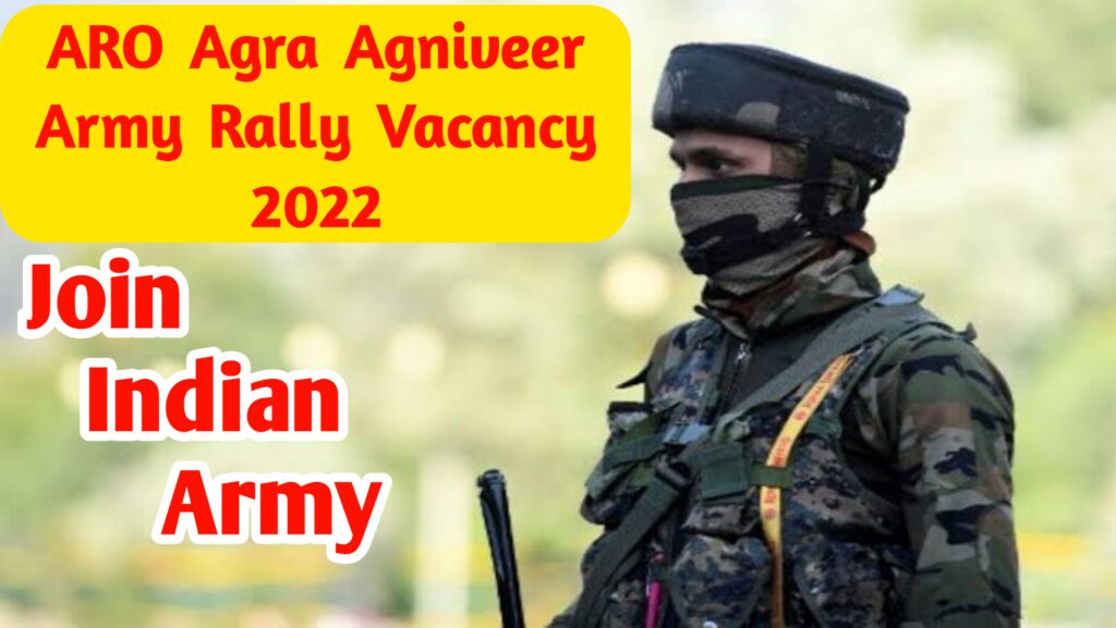 ARO Agra Agniveer Army Rally Vacancy 2022