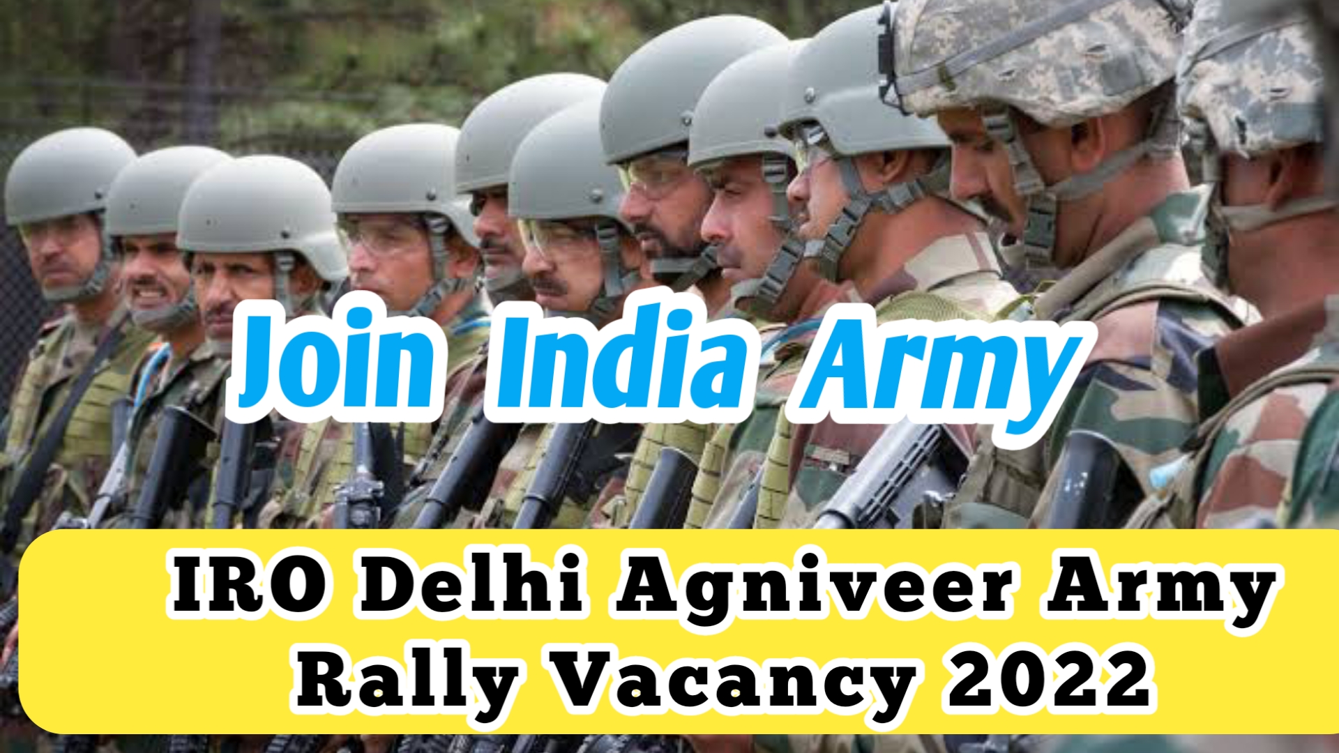 ARO Delhi Agniveer Army Rally Vacancy 2022